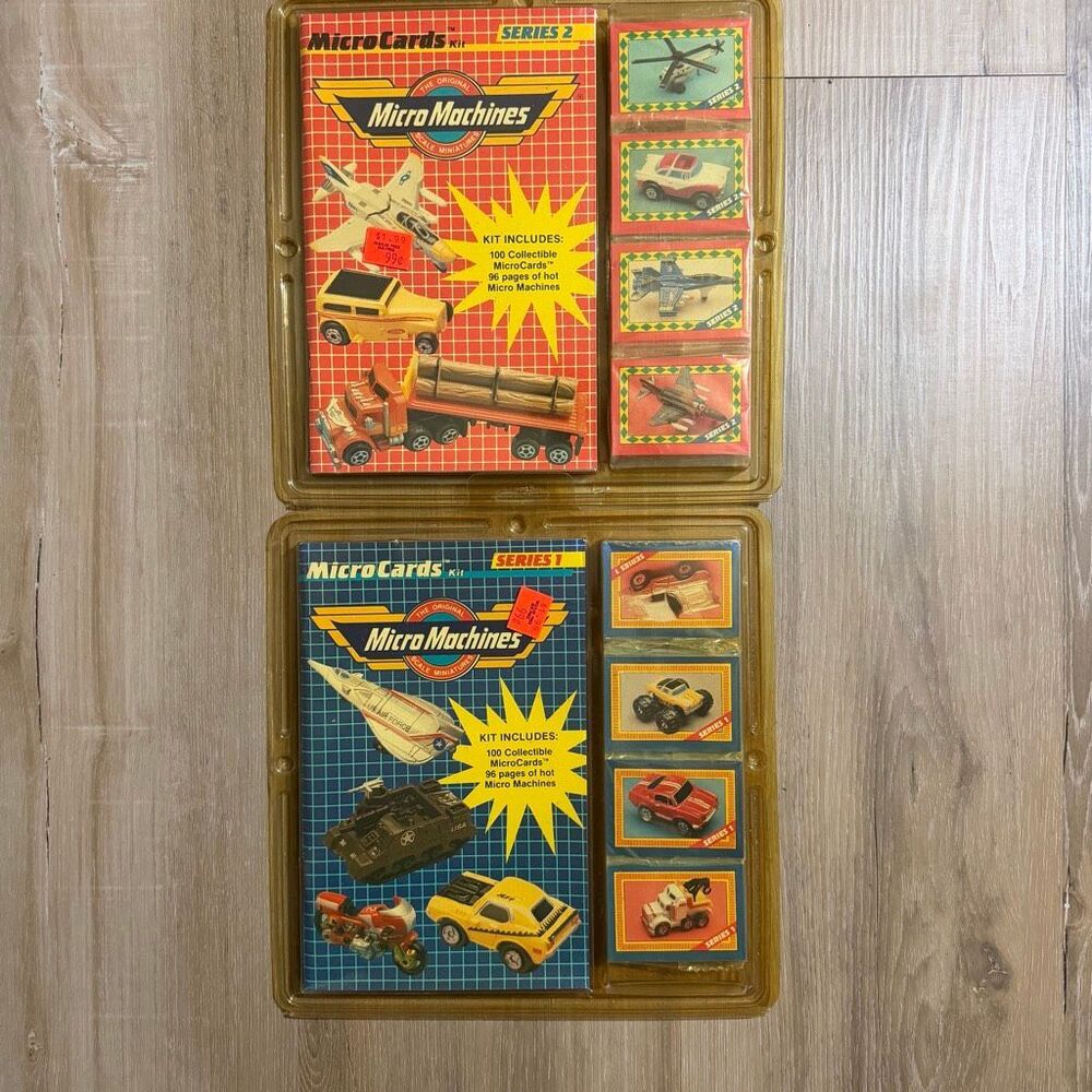Vintage Micro Machines Micro Cards Kits Series 1&2 1980s Galoob Toy Collectable